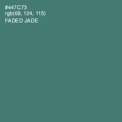 #447C73 - Faded Jade Color Image